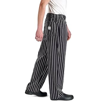 Mercer Culinary M60030BCSXS Millennia Men's Black Cook Pants
